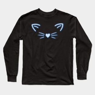 Cat Face Long Sleeve T-Shirt